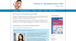 Desktop Screenshot of institut-fuer-gewaltpraevention-nrw.de