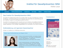 Tablet Screenshot of institut-fuer-gewaltpraevention-nrw.de